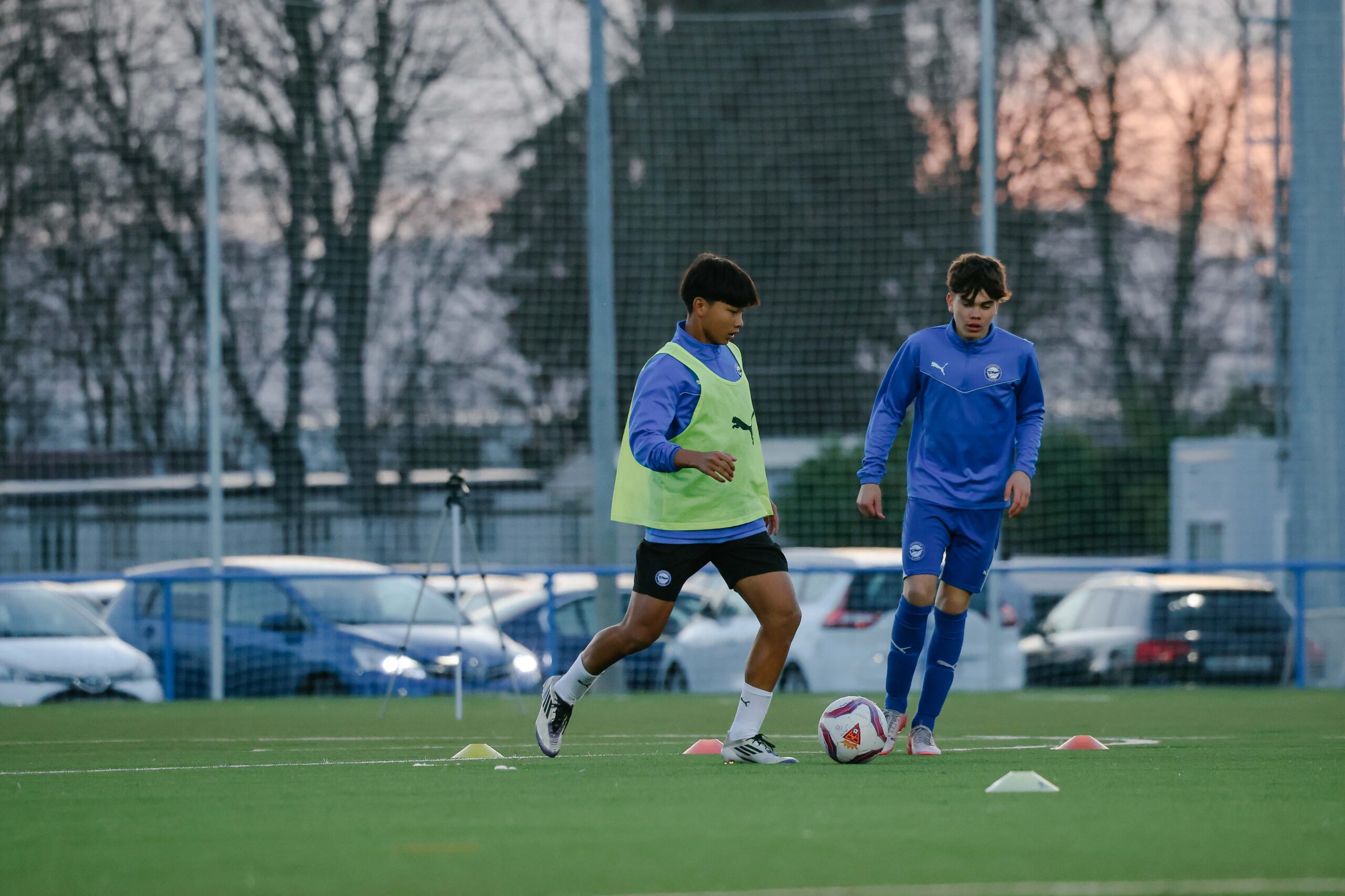 International players training Deportivo Alaves (LaLiga Club)